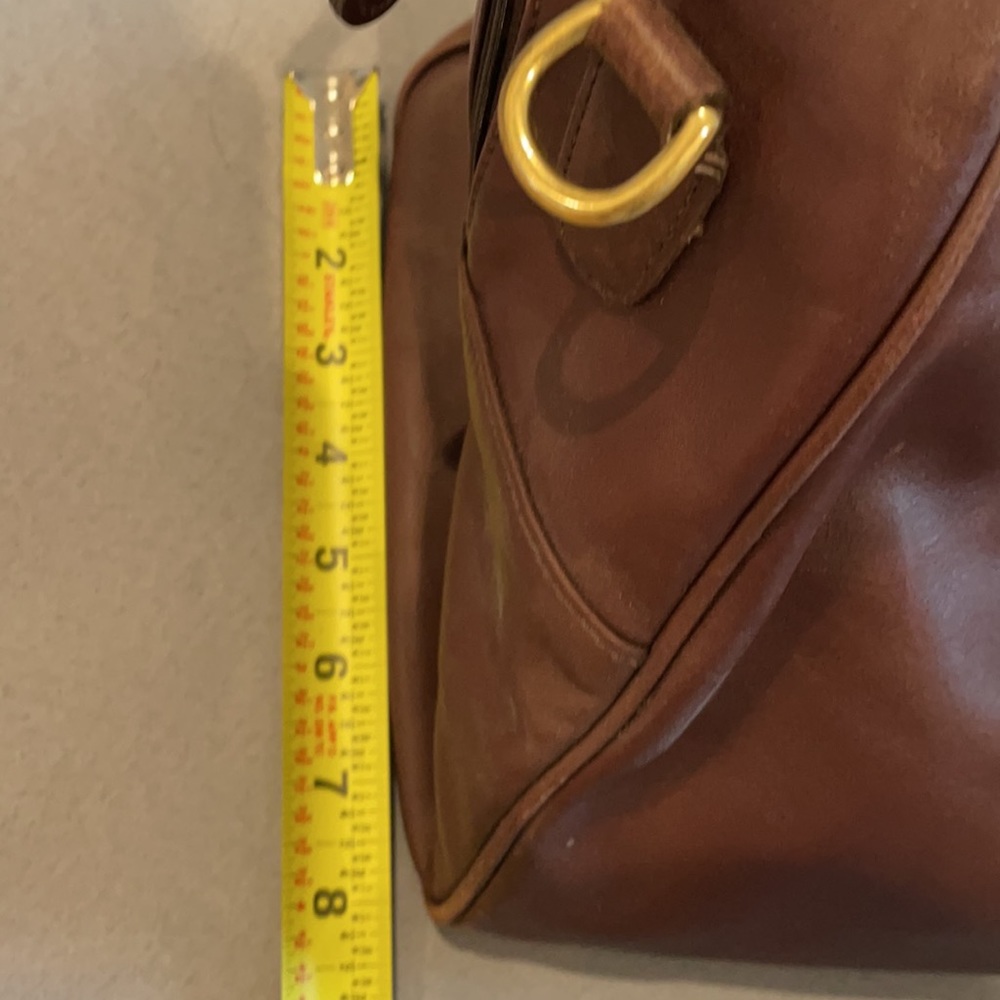COACH genuine leather Luggage burgundy brown - Picture 6 of 6